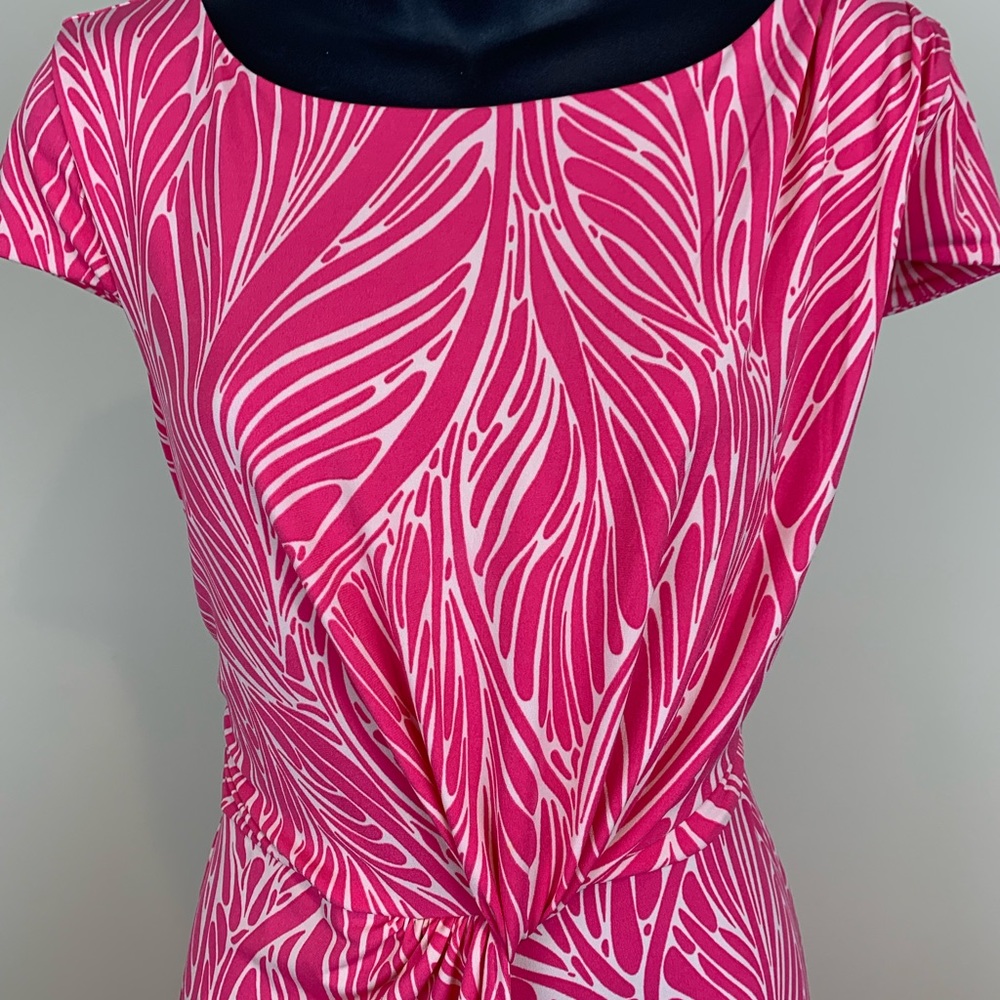 Victorias Secret stretch dress hot pink with gold zipper, size medium - Picture 3 of 10